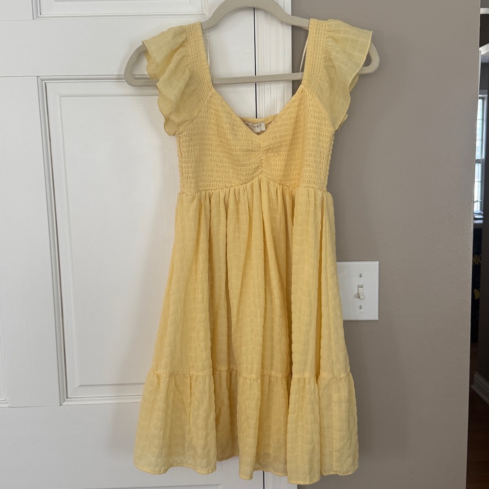 Yellow Ruffled Dress